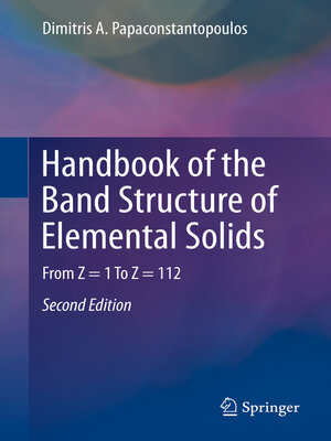 cover image of Handbook of the Band Structure of Elemental Solids